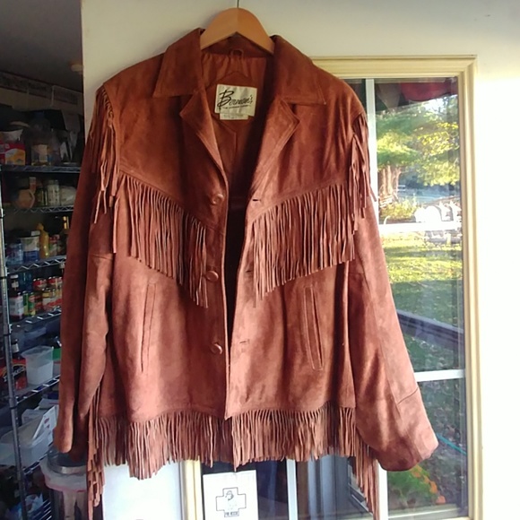 Fringed leather jacket - Picture 2 of 5